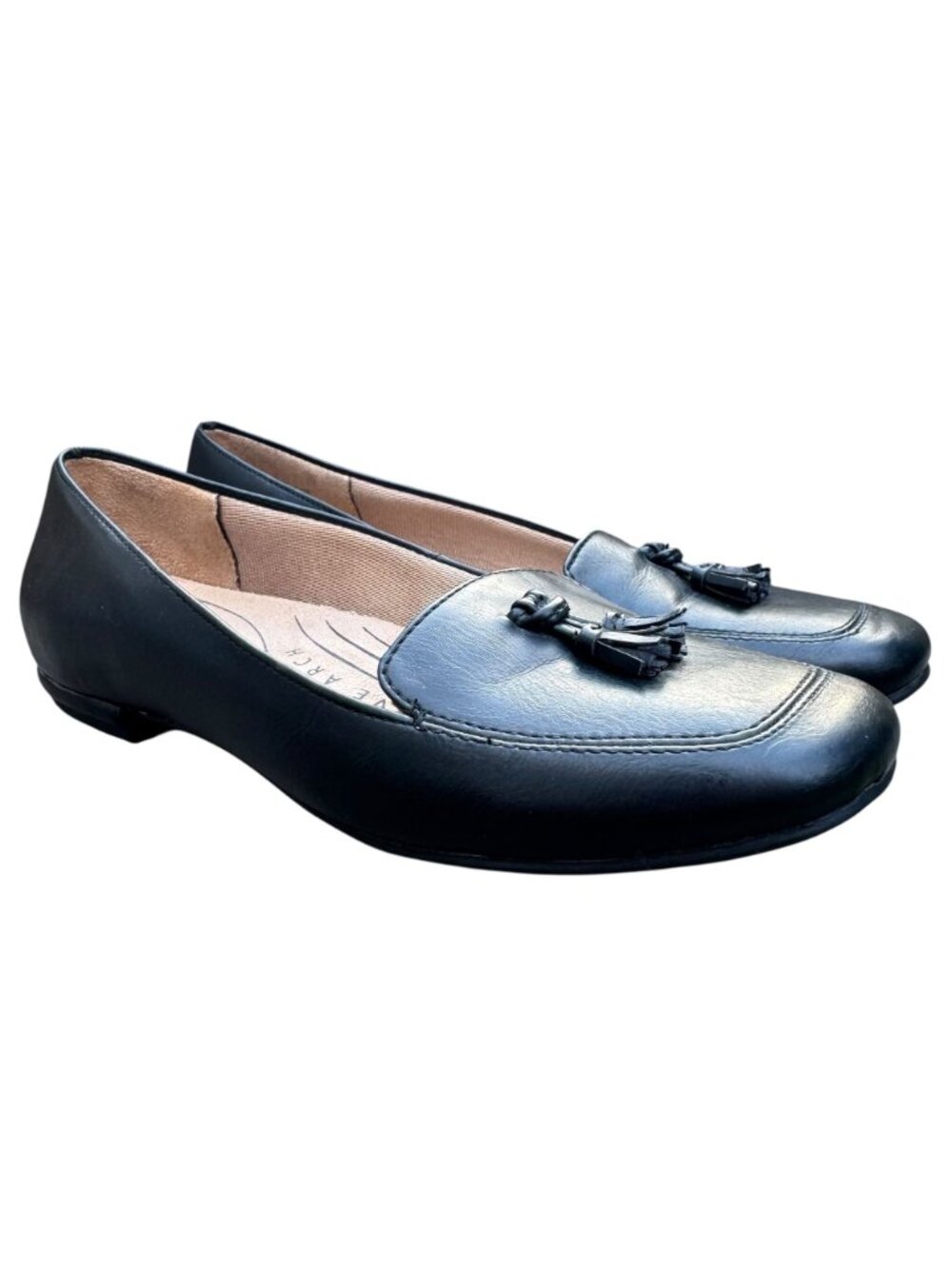 Life Stride Ballad Black Loafers Flats Womens Size 7 Comfort Tassel Arch Support - Picture 6 of 15